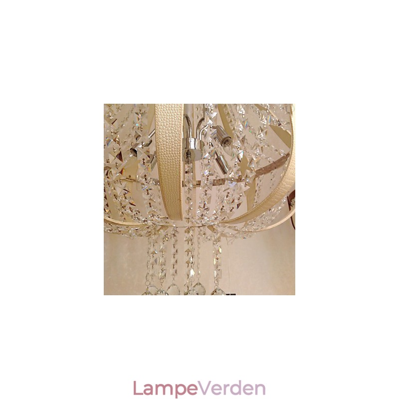 Post Modern Luksus Læder Krystal Creative Lron lysekrone