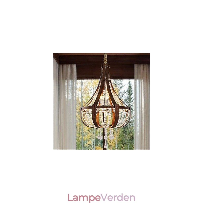 Post Modern Luksus Læder Krystal Creative Lron lysekrone