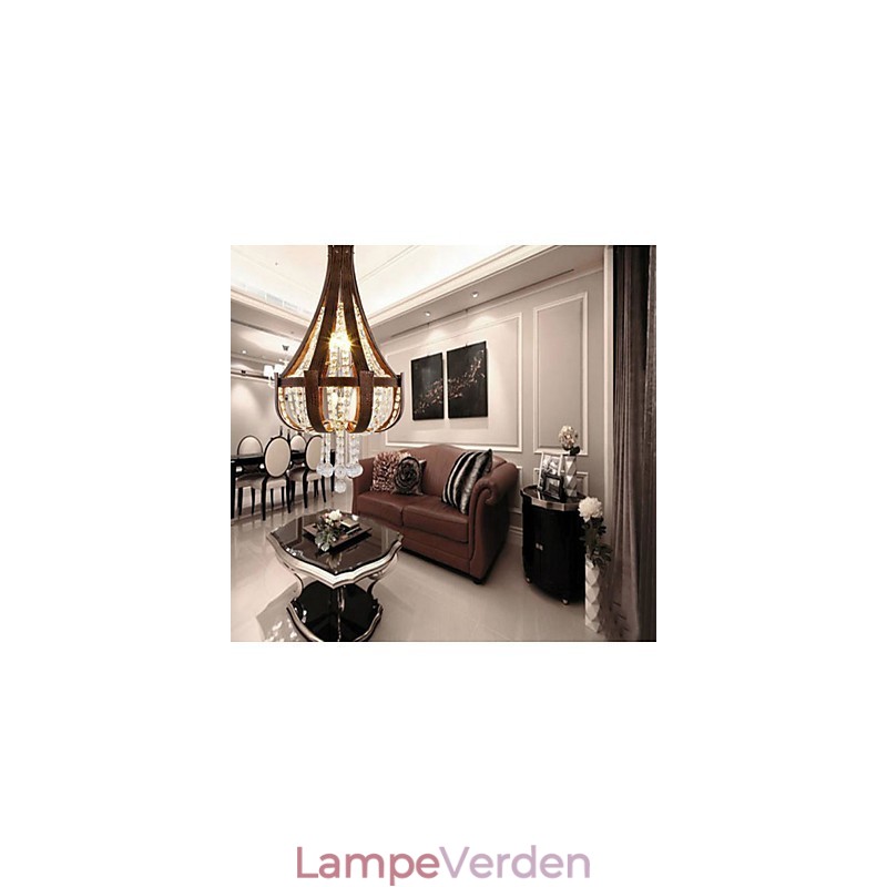 Post Modern Luksus Læder Krystal Creative Lron lysekrone