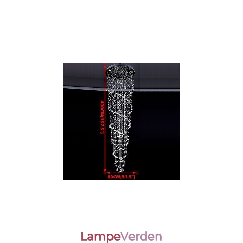 Loftskrystal pendelbelysningslamper 13 lys Moderne Sølv Canpoy Transparent K9 Crystal Armaturer