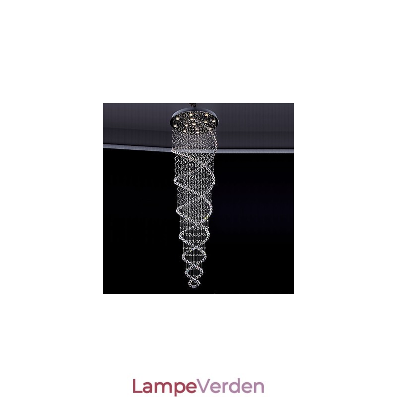 Loftskrystal pendelbelysningslamper 13 lys Moderne Sølv Canpoy Transparent K9 Crystal Armaturer