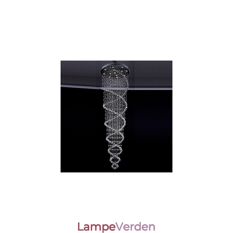 Loftskrystal pendelbelysningslamper 13 lys Moderne Sølv Canpoy Transparent K9 Crystal Armaturer