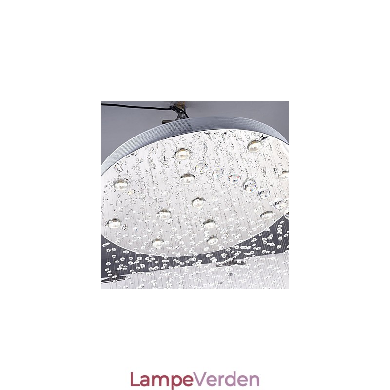 Loftskrystal pendelbelysningslamper 13 lys Moderne Sølv Canpoy Transparent K9 Crystal Armaturer