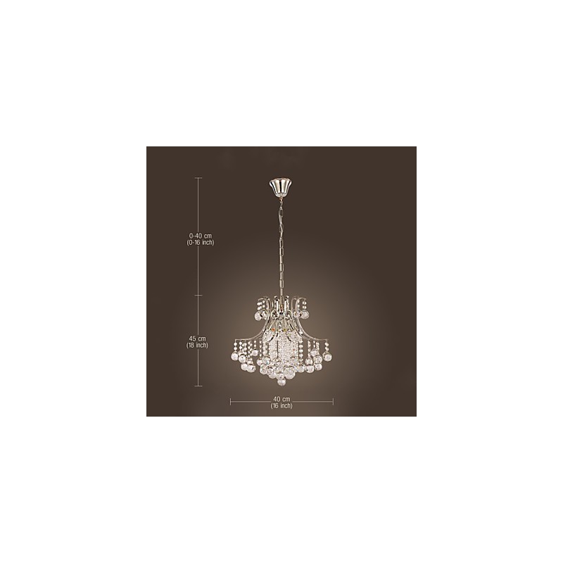 Pendel Luxury Modern Crystal Living 6 lys