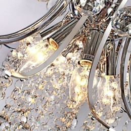 Pendel Luxury Modern Crystal Living 6 lys
