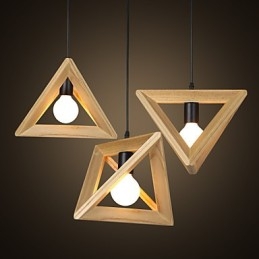 European Style Creative Country Restoring Ancient Ways Trekantet trækasse Droplight
