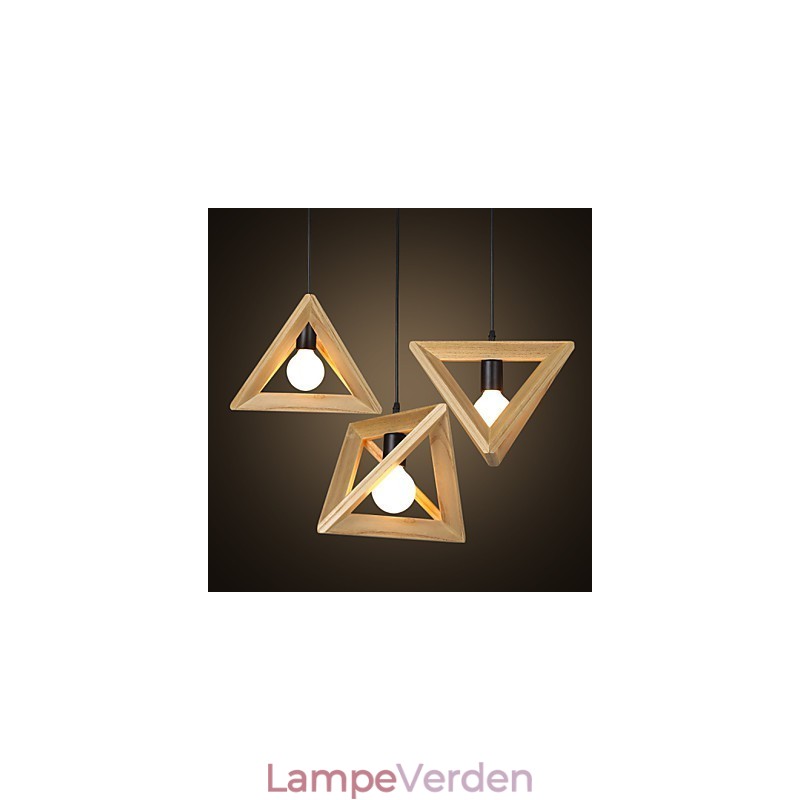 European Style Creative Country Restoring Ancient Ways Trekantet trækasse Droplight