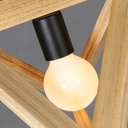 European Style Creative Country Restoring Ancient Ways Trekantet trækasse Droplight