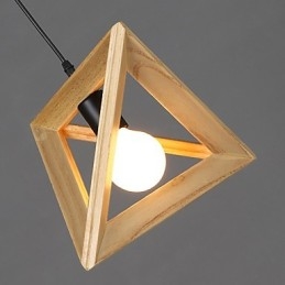 European Style Creative Country Restoring Ancient Ways Trekantet trækasse Droplight