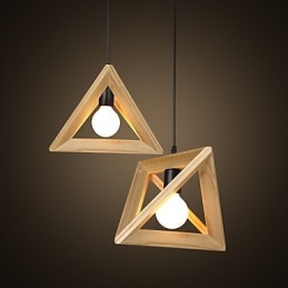 European Style Creative Country Restoring Ancient Ways Trekantet trækasse Droplight