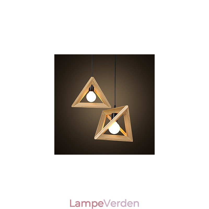 European Style Creative Country Restoring Ancient Ways Trekantet trækasse Droplight