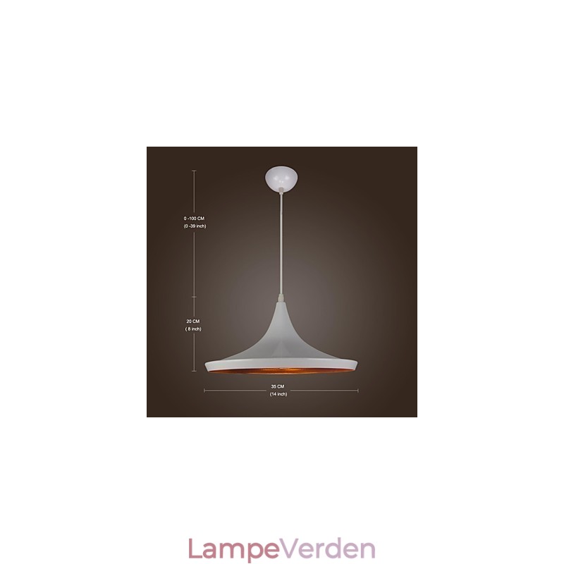 Moderne moderne landretro maleri pendellampe i metal
