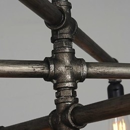 Traditionel klassisk vintage retro lanterne land maleri metal pendel lys