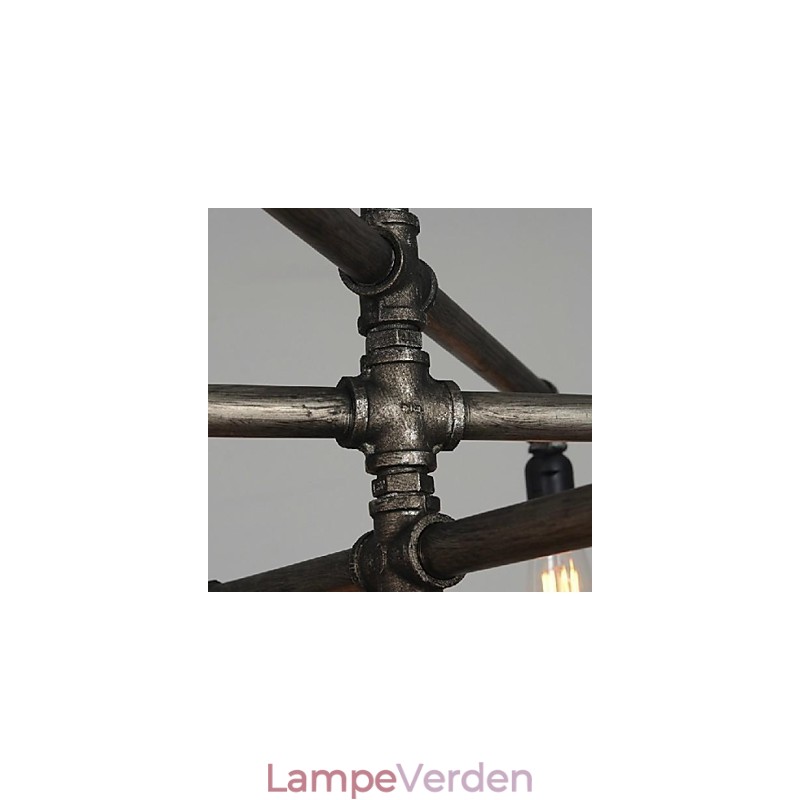 Traditionel klassisk vintage retro lanterne land maleri metal pendel lys