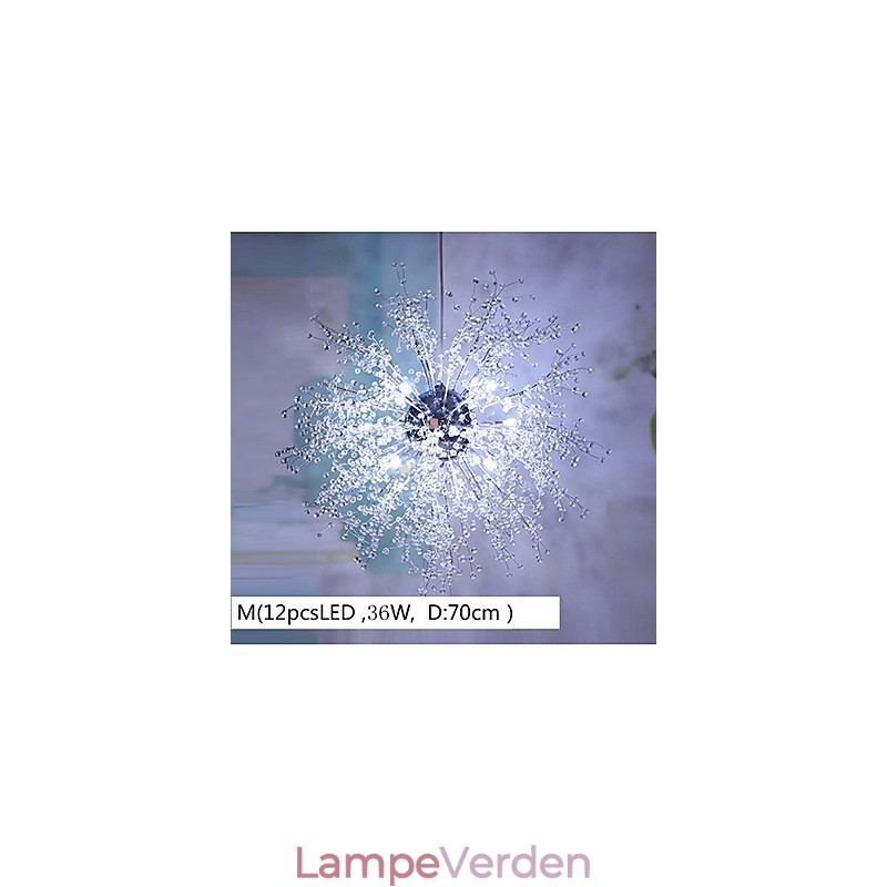 Globe Crystal Chrom Metal Lysekrone Pendel Light