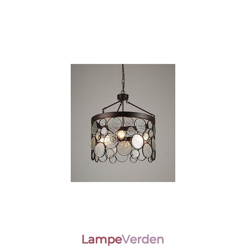 Vintage lysekrone af jernglas