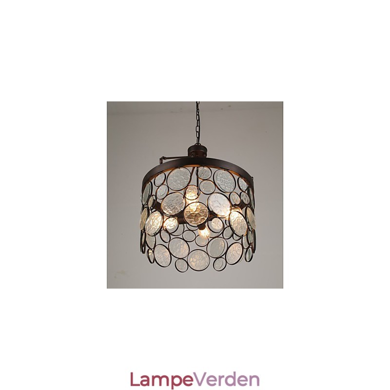 Vintage lysekrone af jernglas