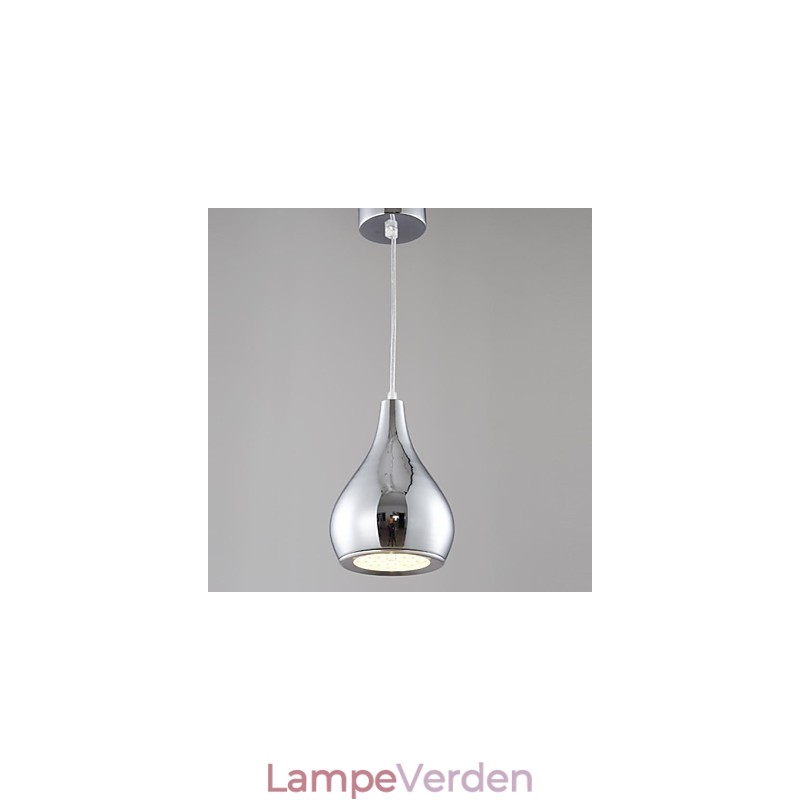Moderne moderne globe galvaniseret metal pendellampe