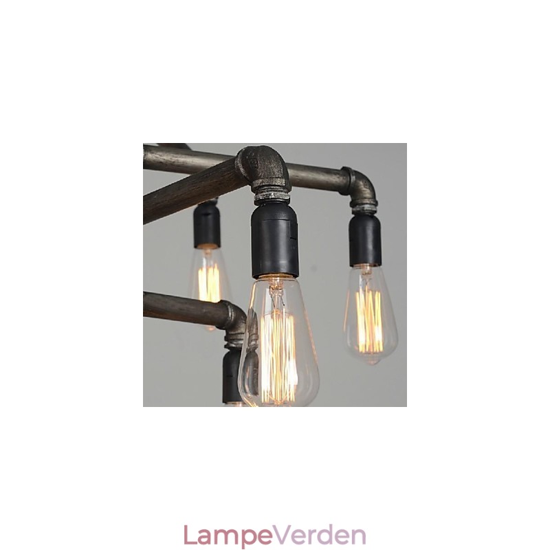 Traditionel klassisk vintage retro lanterne land maleri metal pendel lys