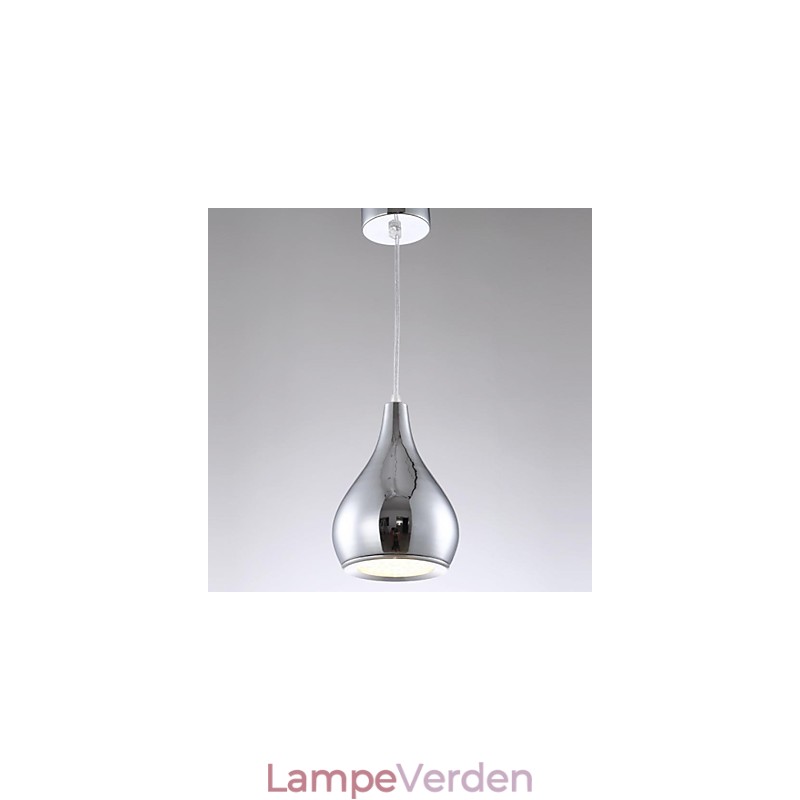 Moderne moderne globe galvaniseret metal pendellampe