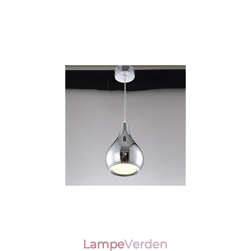 Moderne moderne globe galvaniseret metal pendellampe