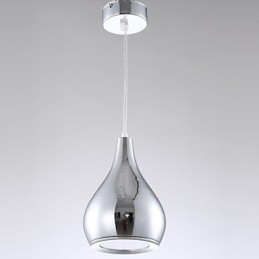 Moderne moderne globe galvaniseret metal pendellampe