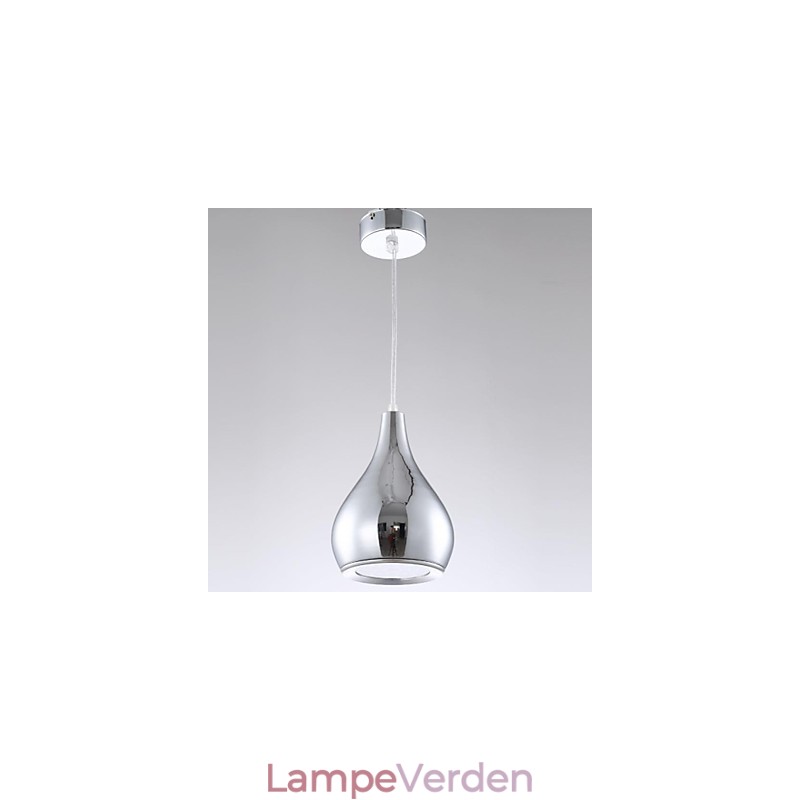 Moderne moderne globe galvaniseret metal pendellampe
