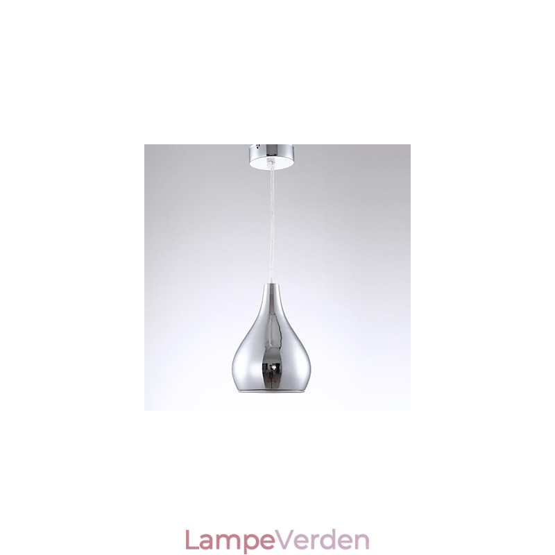 Moderne moderne globe galvaniseret metal pendellampe