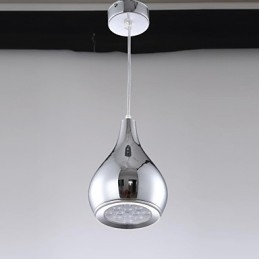 Moderne moderne globe galvaniseret metal pendellampe