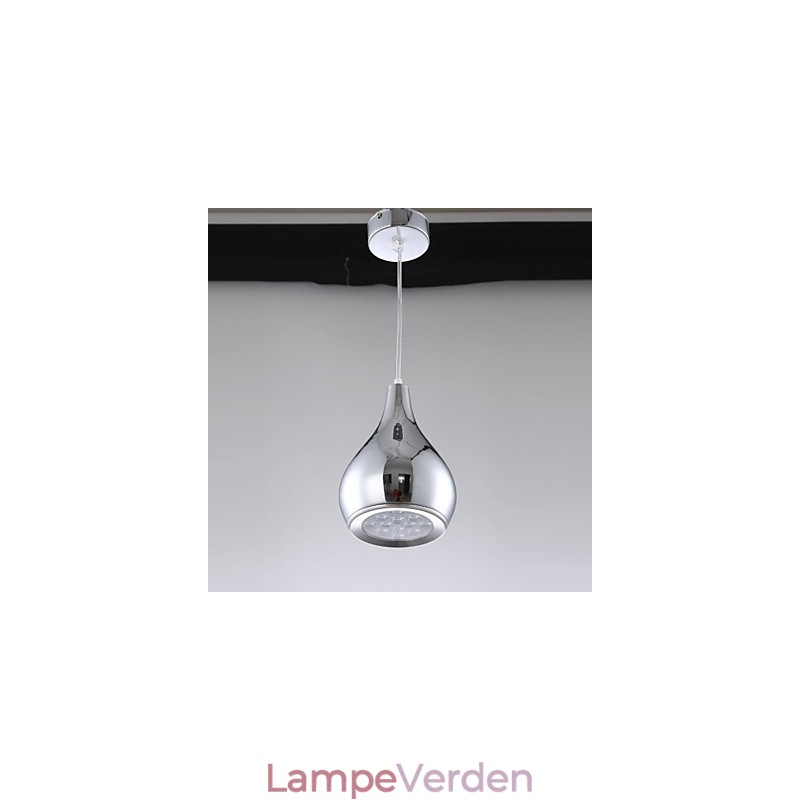 Moderne moderne globe galvaniseret metal pendellampe