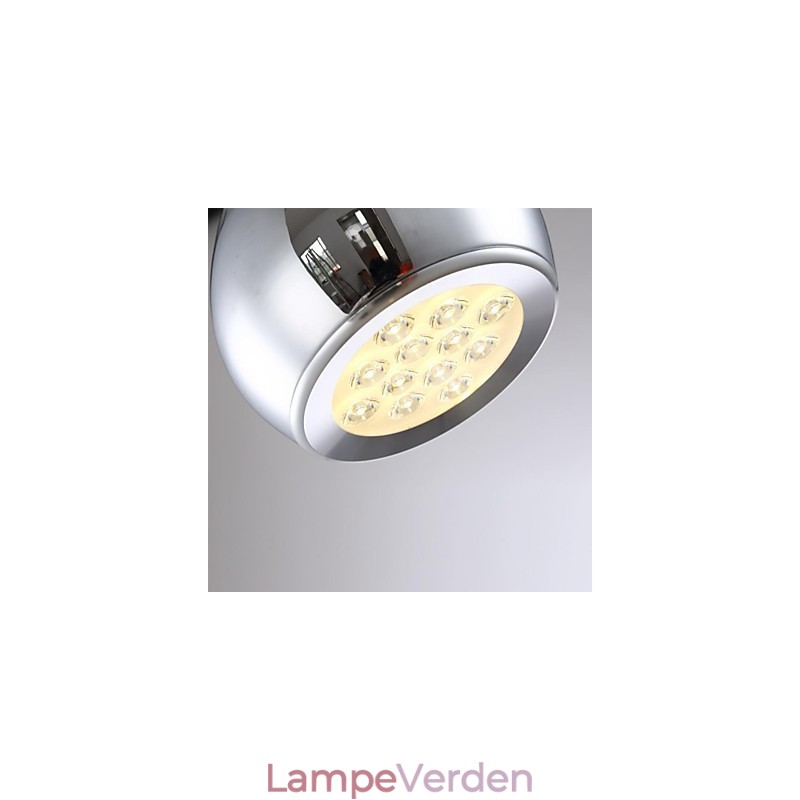 Moderne moderne globe galvaniseret metal pendellampe
