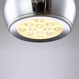 Moderne moderne globe galvaniseret metal pendellampe