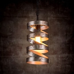 Vedhæng 1 lys vintage minimalistisk jernmaleri