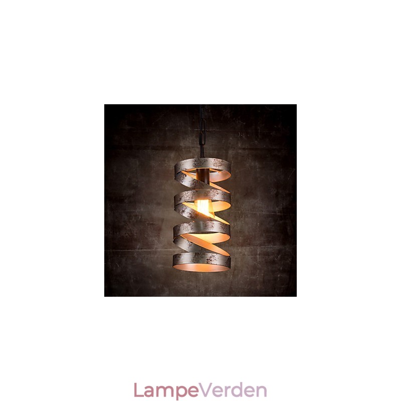 Vedhæng 1 lys vintage minimalistisk jernmaleri