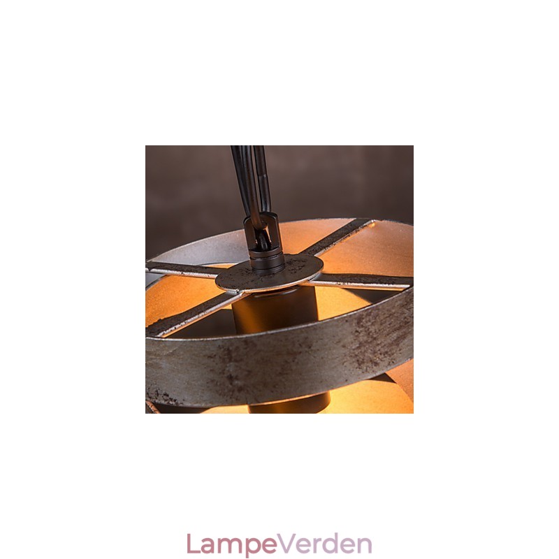 Vedhæng 1 lys vintage minimalistisk jernmaleri