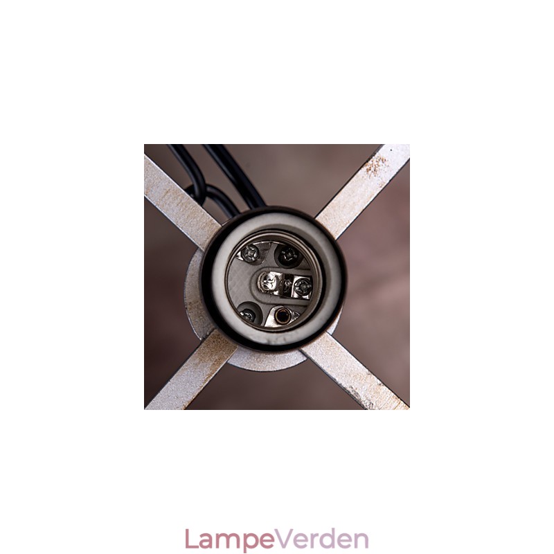 Vedhæng 1 lys vintage minimalistisk jernmaleri