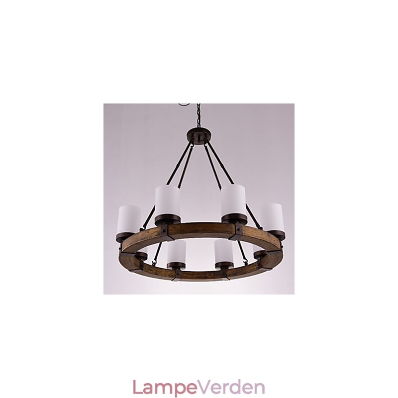 Vintage gammel træ lysekrone Do
