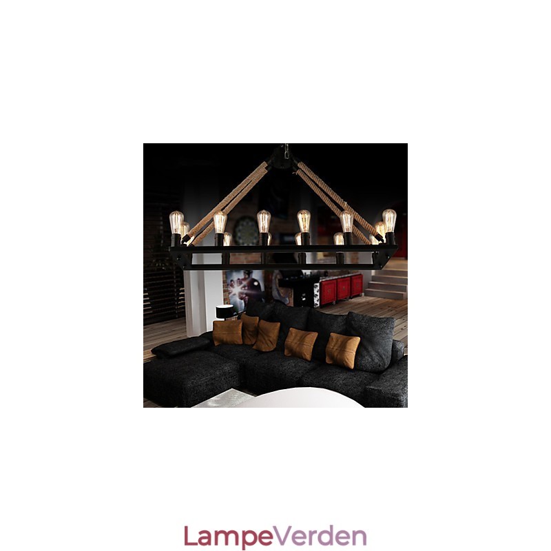 Country Designers Painting Metal Pendel Light