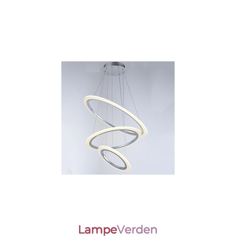 Akryl Pendel Lamper Lysekrone Loftsbelysning med DIY 3 ringe