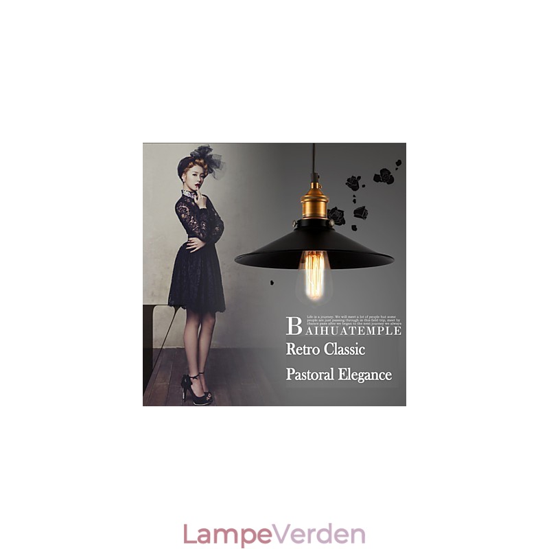 Europæisk stil Retro Klassisk Pendel Art Droplight Giv Pære Diameter 30CM