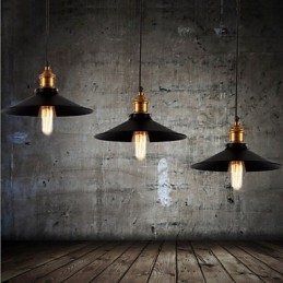 Europæisk stil Retro Klassisk Pendel Art Droplight Giv Pære Diameter 30CM