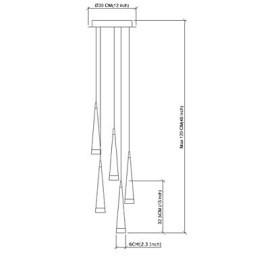 Moderne moderne pendel i krommetal