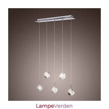 Moderne moderne ø-krystal-krom pendel Moderne moderne ø-krystal-krom pendel