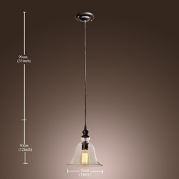 Traditionel klassisk vintage skål, elektrobelagt pendel i ministil