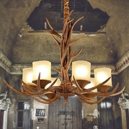 Lysekrone Pendel Light Vintage Resin