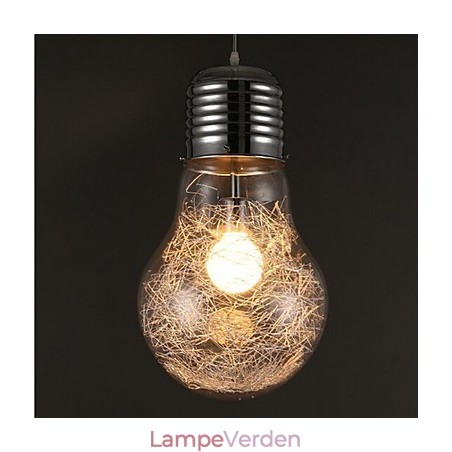 Enkle ideer med en stor glødepære Glaslysekrone Droplight Lampe