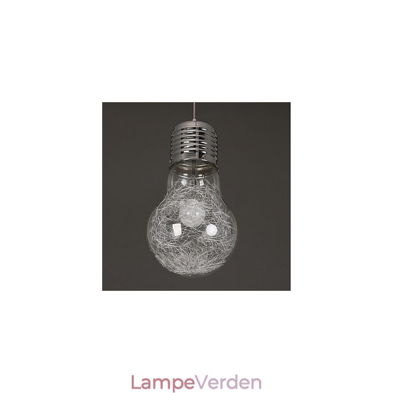 Enkle ideer med en stor glødepære Glaslysekrone Droplight Lampe