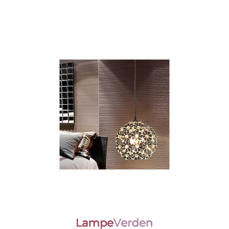 Moderne moderne Globe Crystal Mini Style galvaniseret pendel