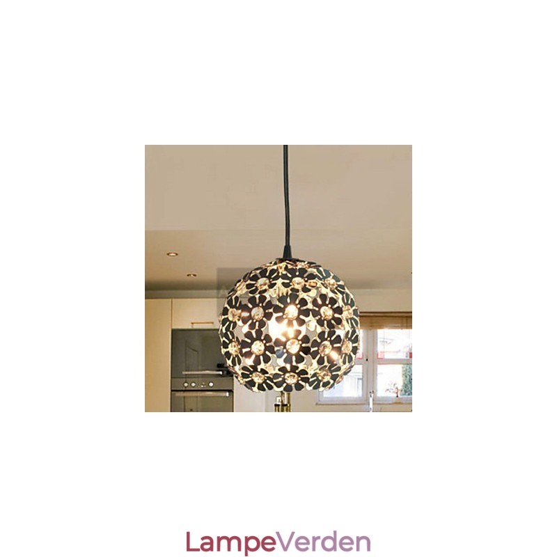 Moderne moderne Globe Crystal Mini Style galvaniseret pendel