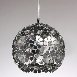 Moderne moderne Globe Crystal Mini Style galvaniseret pendel